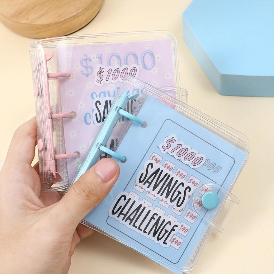 

1000 Savings Challenge Binder , Money Saving Binder, Savings Challenges Book With Envelopes, Envelope Savings Challenge, Mini Bu