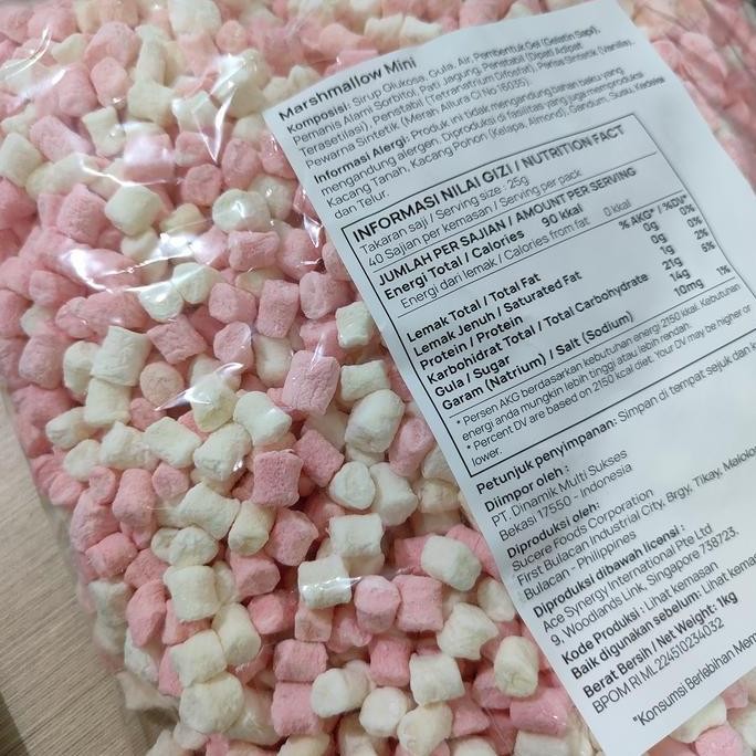 

Sale Corniche Mini Marshmallow Pink White 1Kg Reject Kempes Peyot