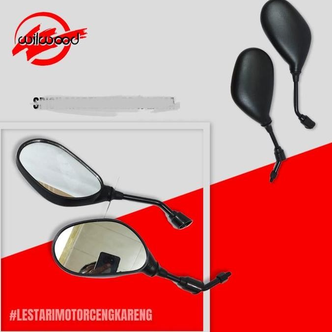 Spion Motor Model Suzuki Shogun 125 Smash 125 Kaca Cembung Standart Original