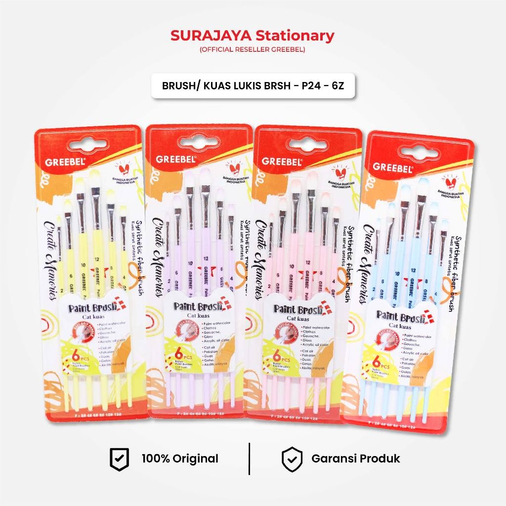 

GREEBEL Kuas Lukis Brush Paint Set / Kuas Lukis (P246Z)