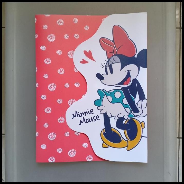 

Disney Minnie Mouse Plastic Pocket Folder Isi 10
