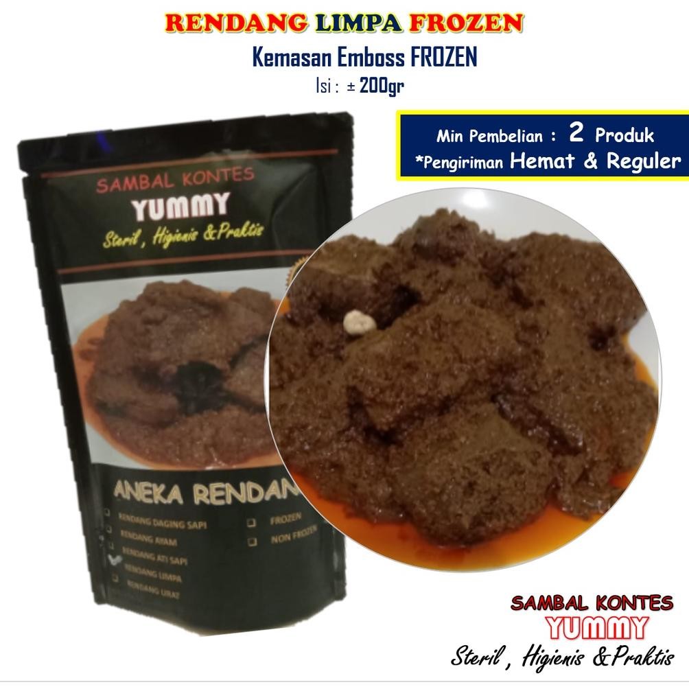 

Rendang Limpa Sapi 200gr Frozen Enak murah dan Praktis