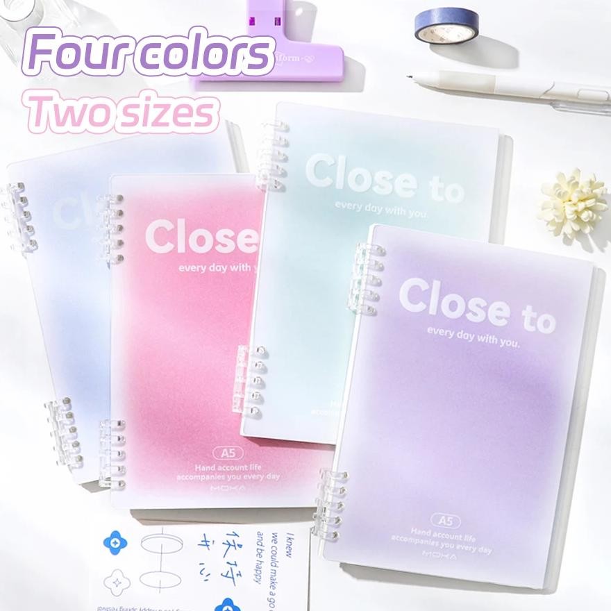 

B5/A5 Loose-Leaf Notebook 60 Sheets Binder Lined Book Kawaii Note Set Korean Stationery School Office Supplies Students Writing