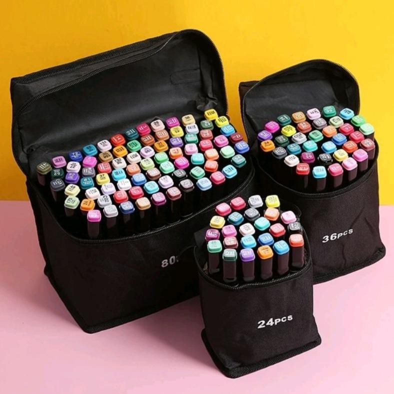 

Spidol warna warni 1 set sketch marker 2 tip touch marker / hightune spidol sketsa spidol umum / spidol brush animation markers / touch spidol dual side rine art marker / set multi color spidol
