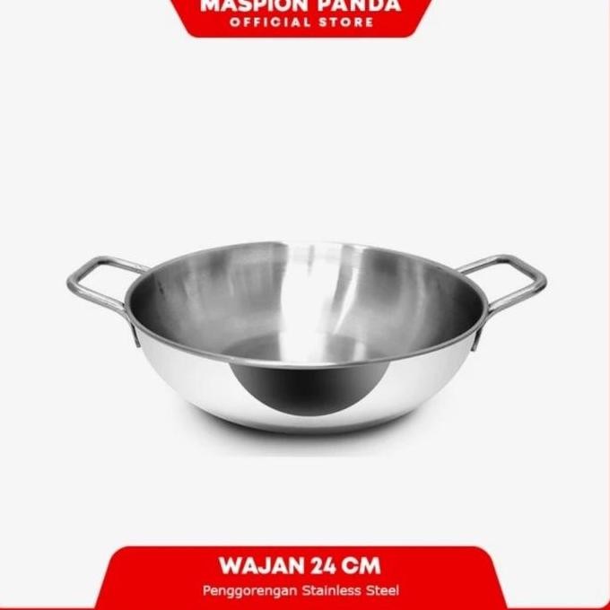 >*>*>*>*] Maspion Wajan 24cm Penggorengan Stainless Steel