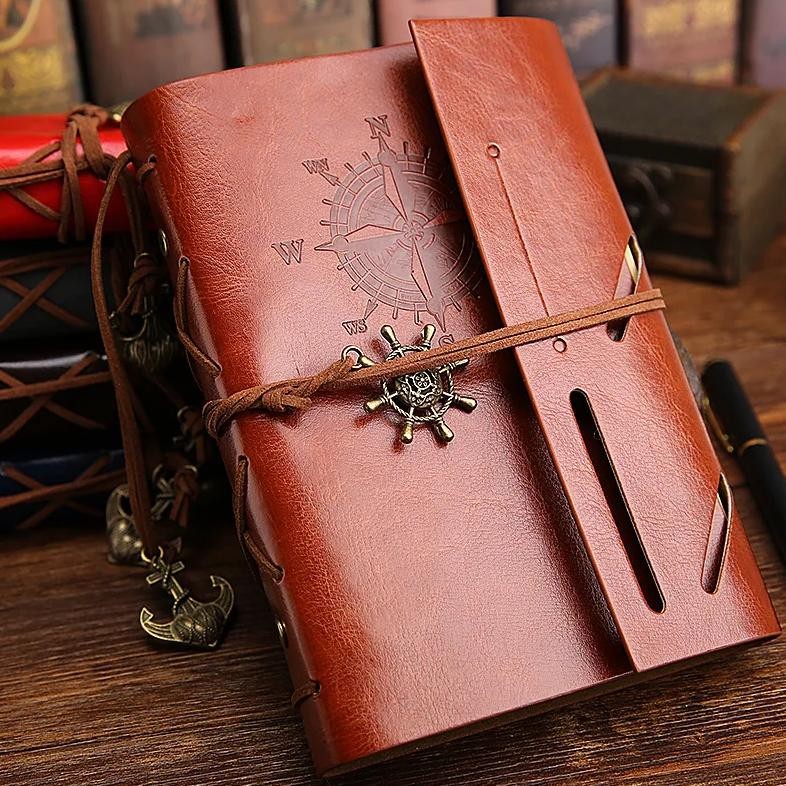 

Vintage Pirate A5 A6 Diary Notebook Agenda With Faux Leather Cover Filofax Note Book For School Korean Stationery Or Traveler