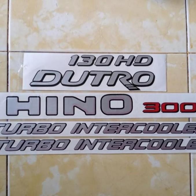 Stiker 130Hd Dutro Hino 300 Turbo Intercooler Hino Dutro 130 Produck Baik