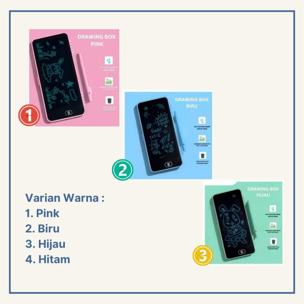 

Gfd-12 Kotak Pensil 2 In 1 Lcd Drawing Pad Pencil Box Case