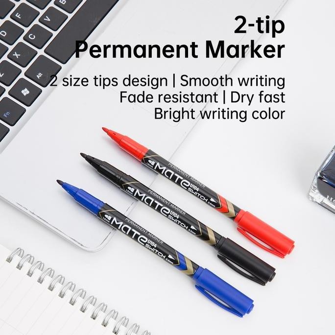 

Termurah Deli Spidol Permanen Dual Tip 0.5mm / 1.0mm Tidak Beracun EU104X0