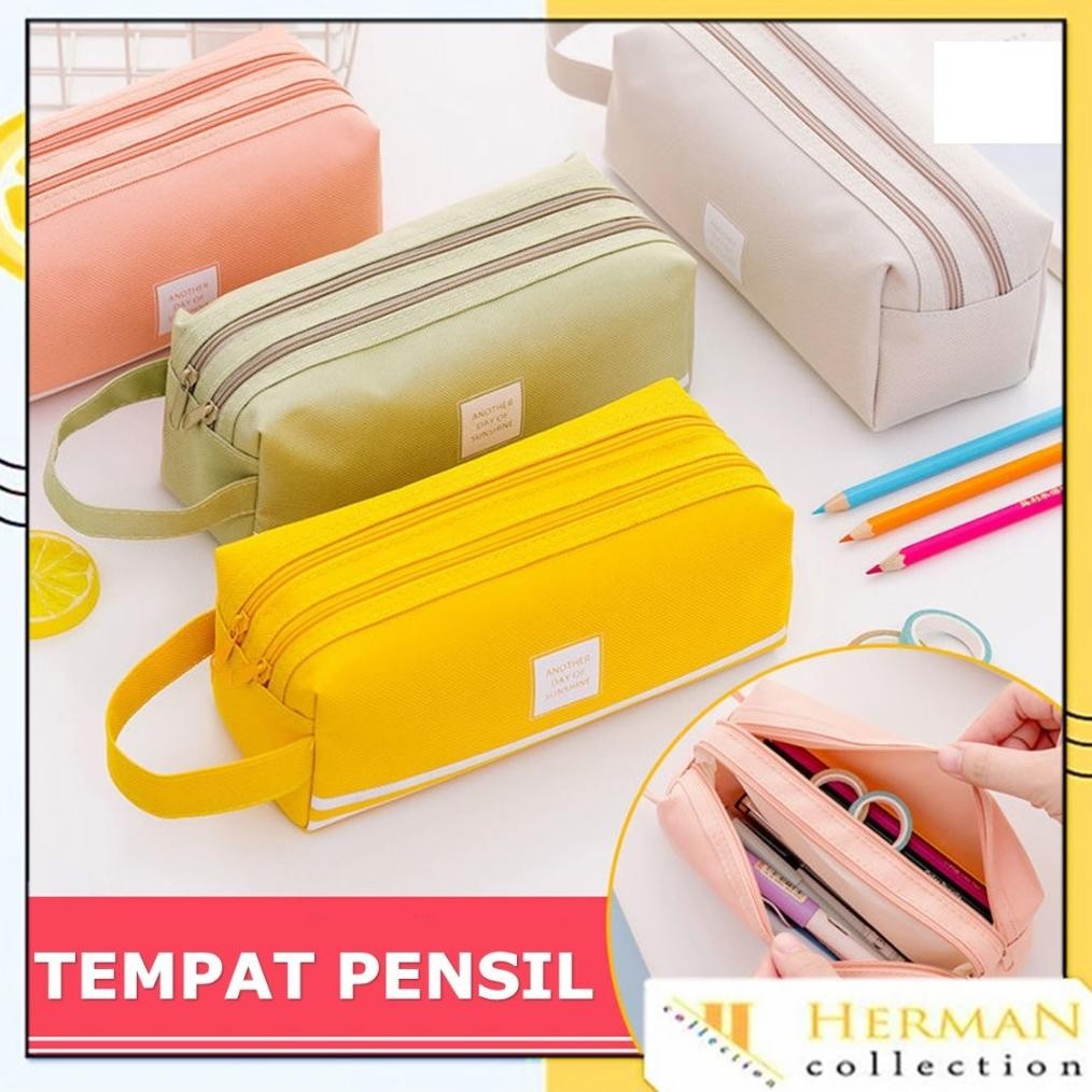 

Th-23 Hc Kotak Pensil Dan Stationery Dual Zipper Dompet Pensil 2 Pouch Tempat Alat Tulis Perlengkapan Sekolah Dua Sisi Resleting