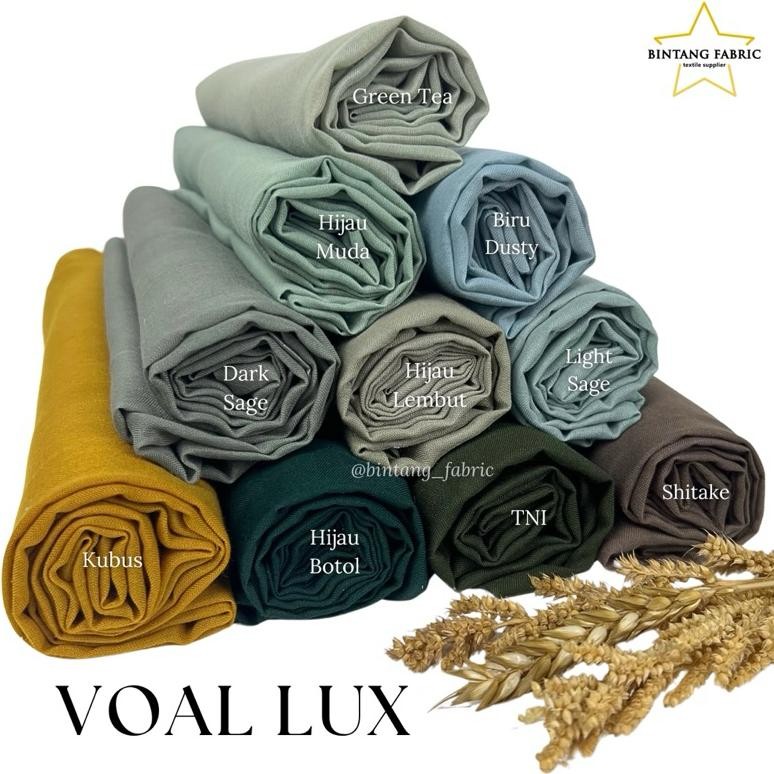 YZ Bahan Kain Hijab Voal Lux 1,15 M Halus Lembut