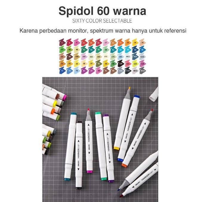 

Termurah Deli spidol 24warna dengan ujung Tip ganda Desain profesional 70801-24