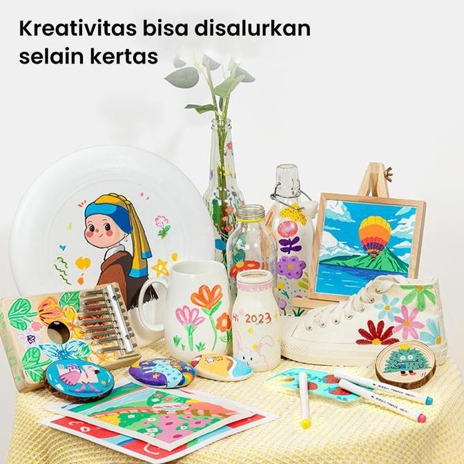 

Termurah Deli Spidol Akrilik / Acrylic Marker 48 warna HM321