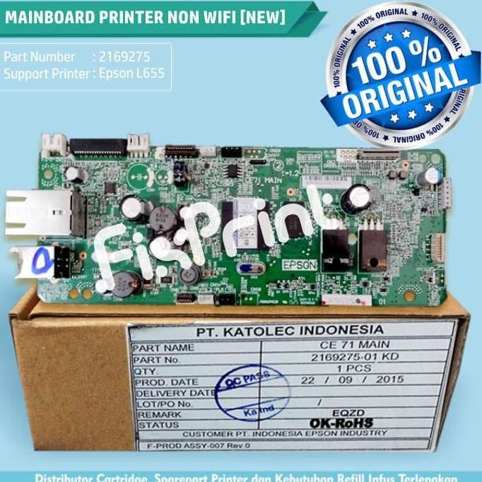 Mainboard Motherboard Printer Epson L655 Board Epson L655 Original