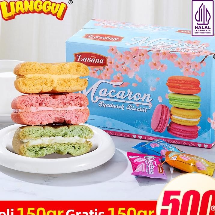 

5060Pc Lianggui Macaron Biuit Ni Cooie Ena Celan Halal Na Viral Ehat Antai 300G1Bag