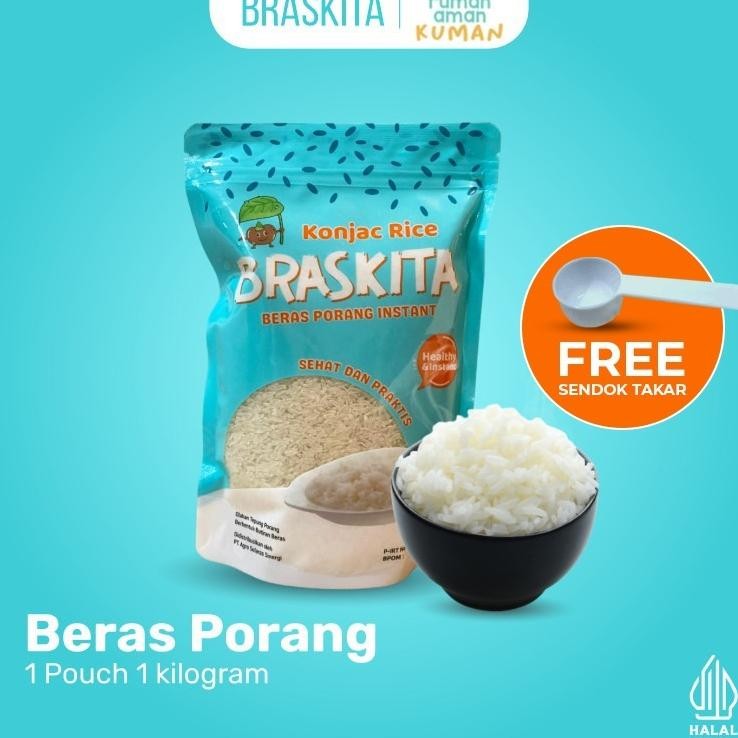

Braita 1 G Pouch Bera Porang Nt Ehat Prati Hiratai Onjac Rice Rendah Al Gula