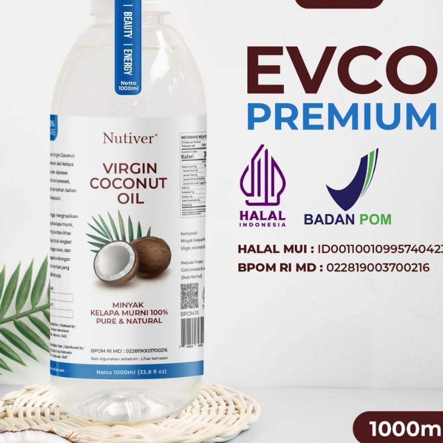 

Nutiver Vco Virgin Coconut Oil 1 Liter Evco Etra Virgin Coconut Oil Nya Elapa Murni 1Ml