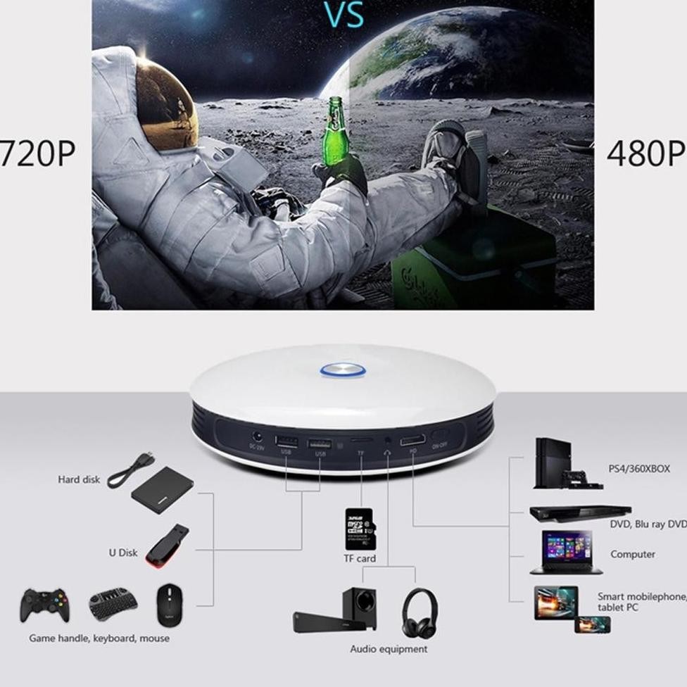 Projector DLP HOTACK D018 / M18 dlp series proyektor mini