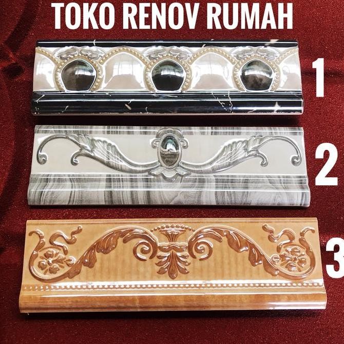 LIST KERAMIK 30cm (glossy)/ lis keramik/ list keramik/ list dekorasi/ list kamar mandi/ list dapur/ 