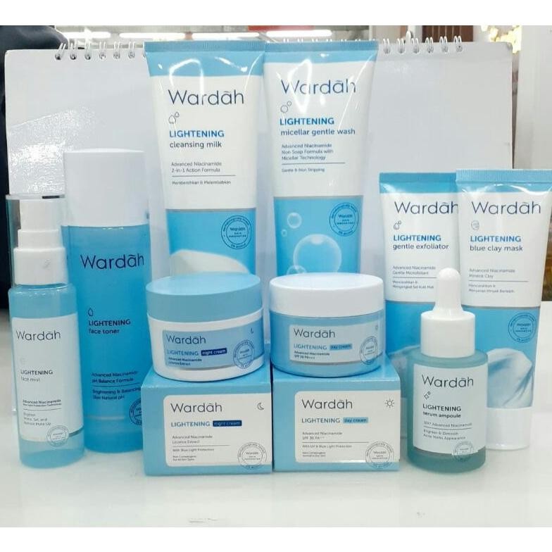 READY STOCK Wardah Lightening series Paket Lengkap Kulit Normal - Kering