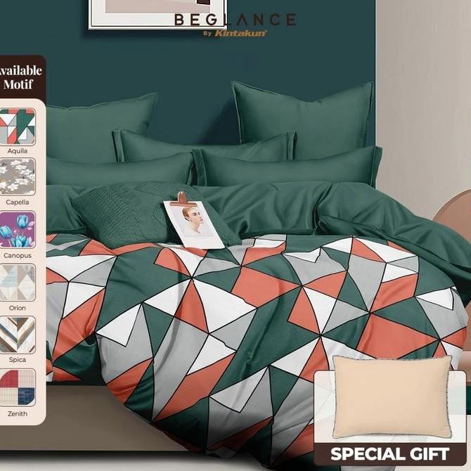 Ready [Tya Ariestya] Kintakun Beglance Microsuede Bedcover Set 160/180 Tinggi 30cm Multivariant