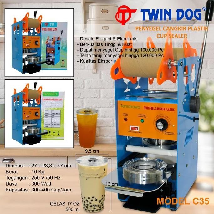 HARGA DISC - Manual Cup Sealing Machine 500cc / Mesin Press Gelas Plastik 500ml