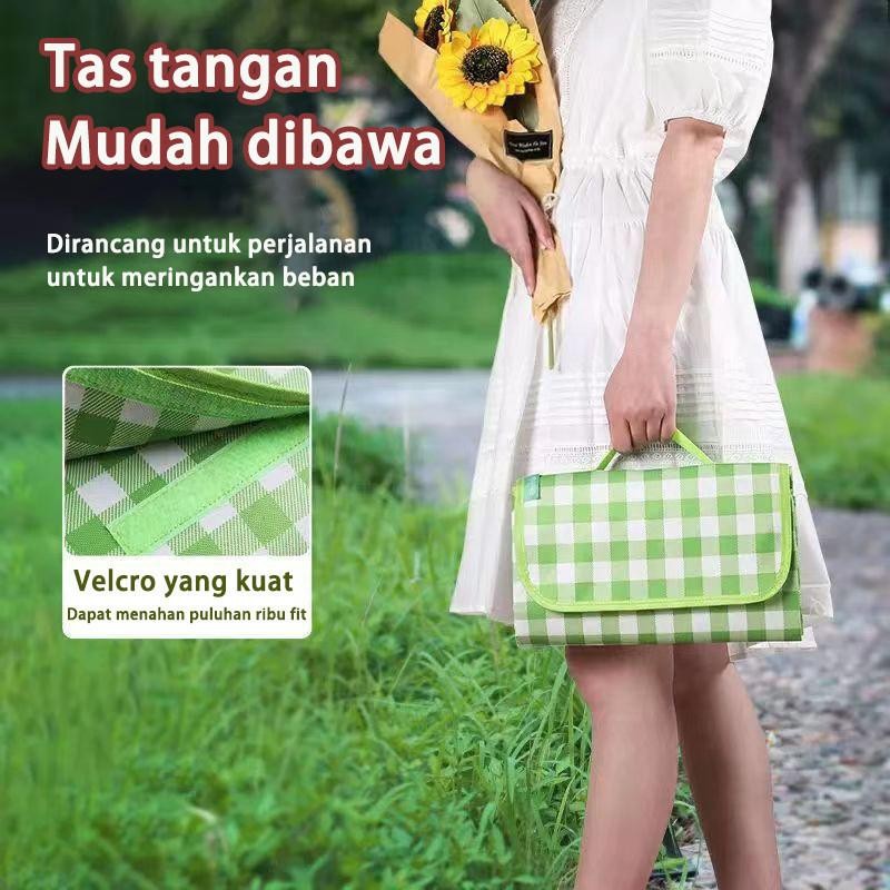300*200Cm Camping Tikar/Tikar Piknik/ Alas Piknik /Tebal Tikar Pantai Anti Air - Matras Tahan Air Be