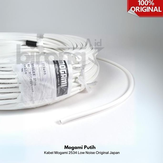 Aux Jack 3.5 Stereo Trs Original Kabel Mogami 2552 Aux Laptop, Hp, Komputer Pc New Stok