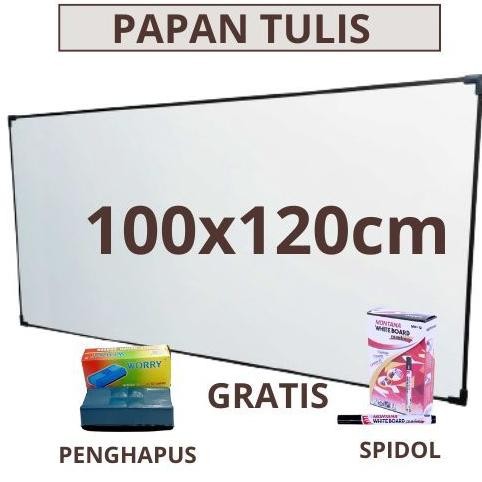 

READY PAPAN TULIS WHITEBOARD 100 X 120 CM GRATIS SPIDOL DAN PENGHAPUS