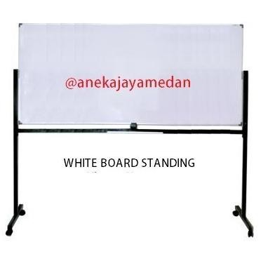 

READY PAPAN TULIS WHITE BOARD 60X120 CM STANDING | MAGNET| MEDAN