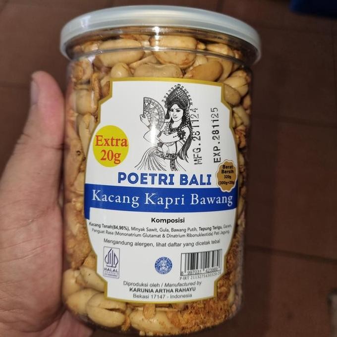 

HIW kacang bawang poetri bali toples 320gr