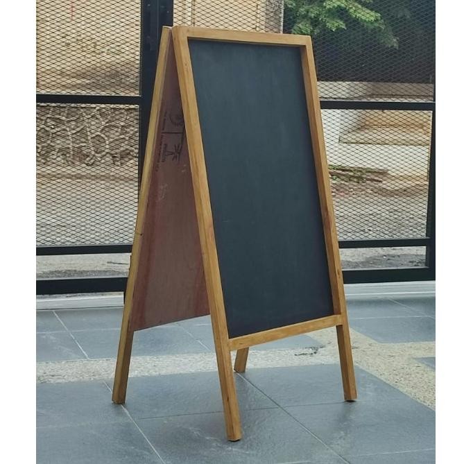 

READY PAPAN TULIS KAPUR BLACK BOARD 2 MUKA / 2 SISI KAYU TEBAL ANTI ANGIN UKURAN 50 X 100