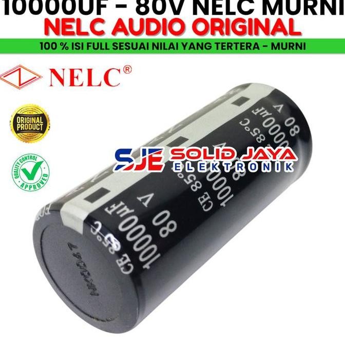 Capasitor Elko 10000 Uf 80 V Nelc Murni Asli Elco Nelc 10000Uf 80V Elko Capasitor Kapasitor 10000Uf 