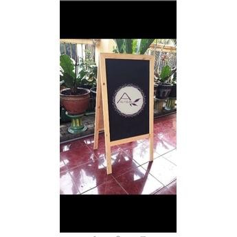 

READYYY STAND CHALKBOARD 2SISI 110X60 PAPAN TULIS KAPUR PAPAN MENU UNTUK KAFE