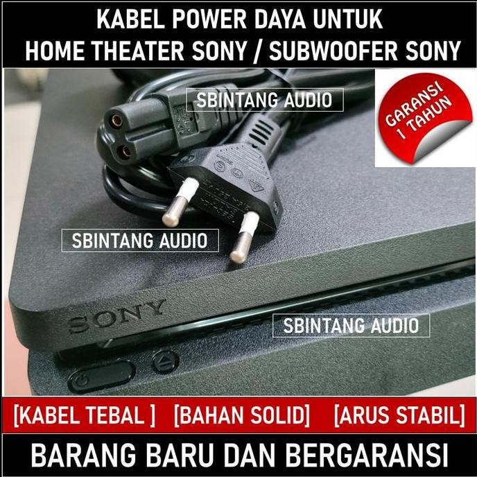 Kabel Power Home Theatre Sony Subwoofer Sony Soundbar Sony New Stok