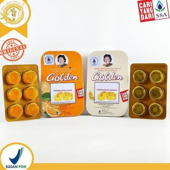 

HIW PERMEN GOLDEN THROAT LOZENGES / PERMEN TENGGOROKAN