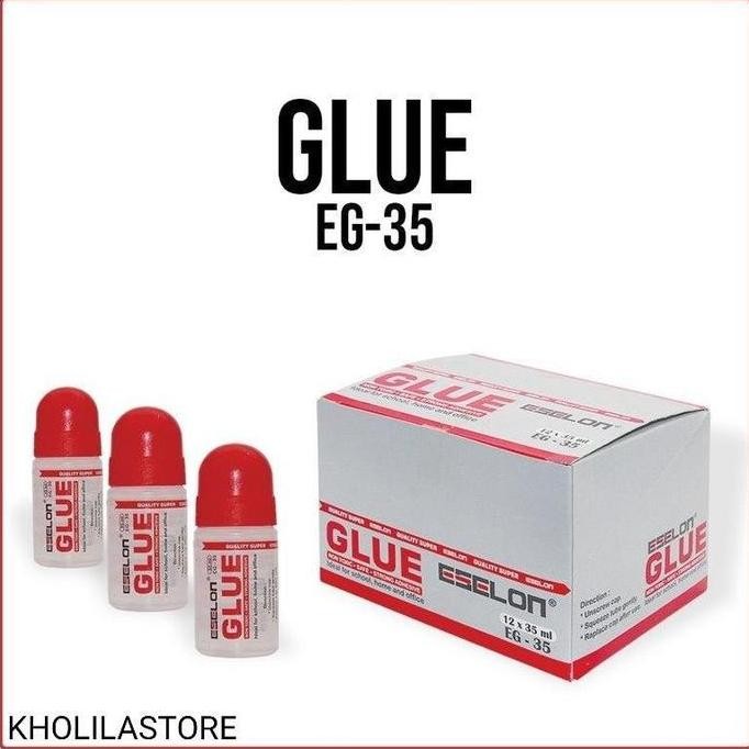 

(12 pcs) Lem Glue Eselon EG35 / Lem Kertas / Lem Cair Termurah
