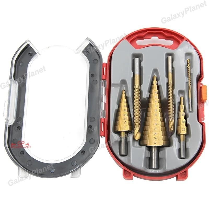 4-12/4-20/4-32Mm Mata Bor Pagoda Untuk Baja 6Pcs /Mata Bor Untuk Baja Keras/Mata Bor Baja Ringan/Mat