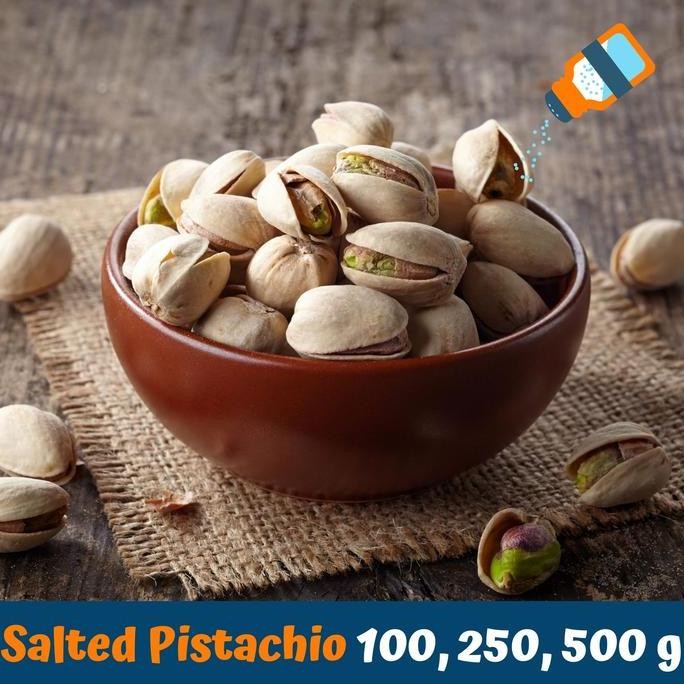 

HIW Salted Pistachio 100-500 gram Kacang Pistachio (in-shell) asin matang