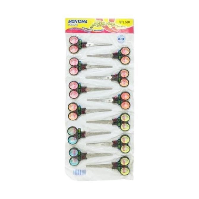 

(12 pcs) Gunting Tanggung Renteng Montana STL-560 Termurah