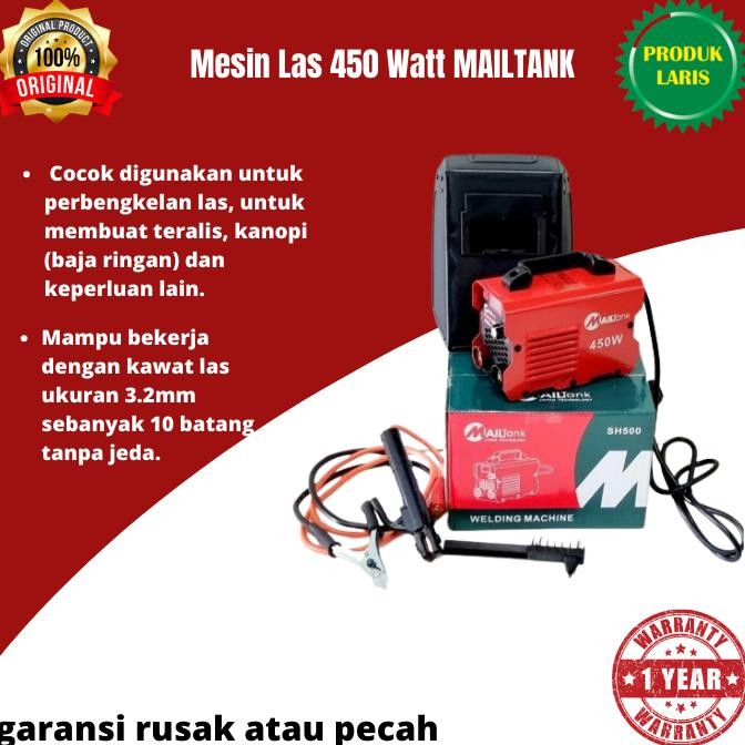 Mailtank SH500 mesin alat las inverter mini Portable Untuk Besi Tebal Welding Machine SH345G Travo L
