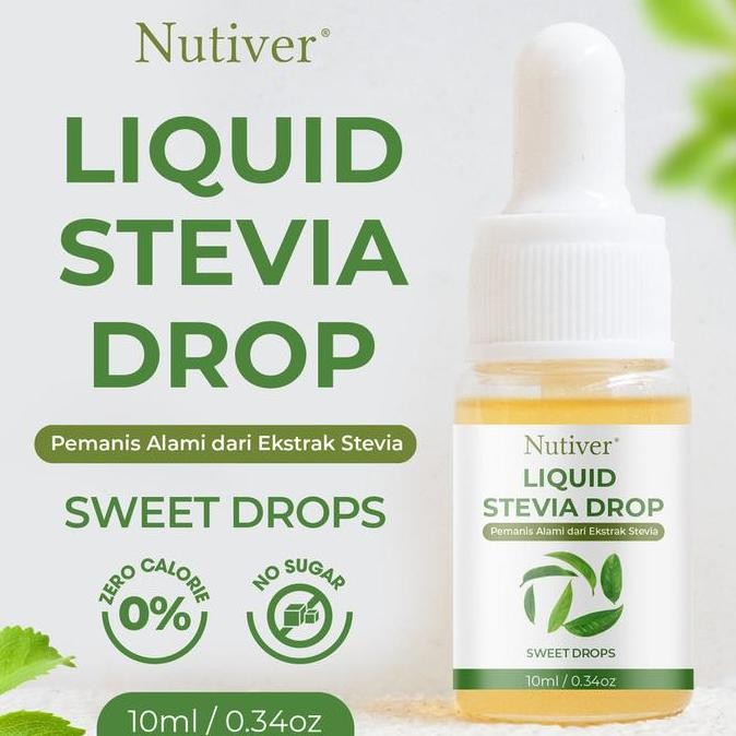 

NEW!!! Nutiver | Stevia Cair | Stevia Drop | Natural Sweetener | Pemanis Alami | Pengganti Gula | Stevia tetes 10 ml