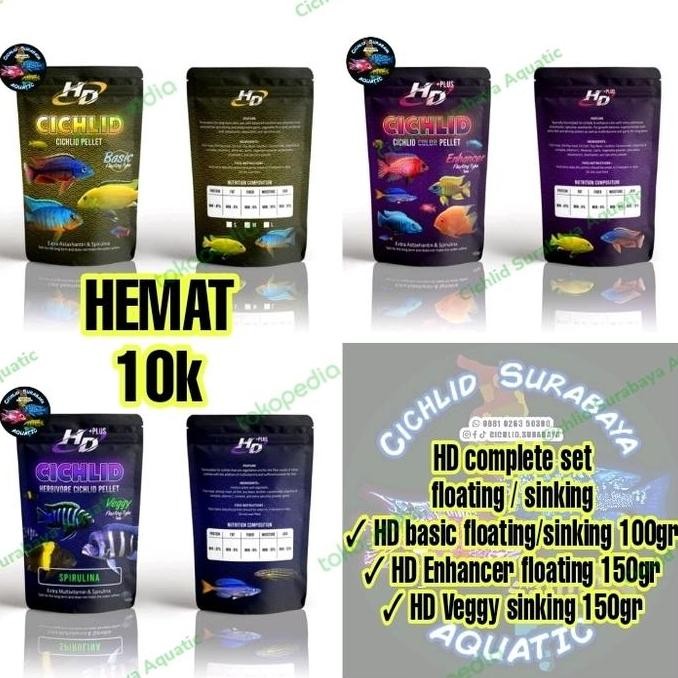 Pelet Ikan HD Complete Set | PAKAN CICHLID