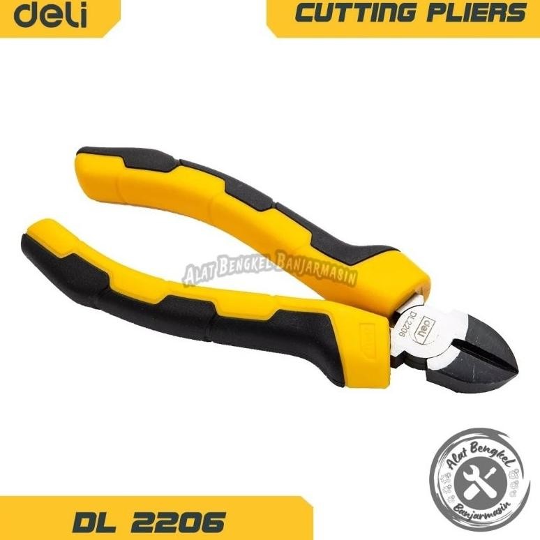 NEW TANG POTONG "DELI" 6 INCH GG FIBER ||DIAGONAL PLIERS "DELI" 6"