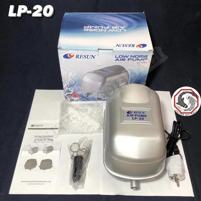BEBAS ONGKIR - RESUN LP-20 LOW NOISE AIR PUMP MESIN AERATOR