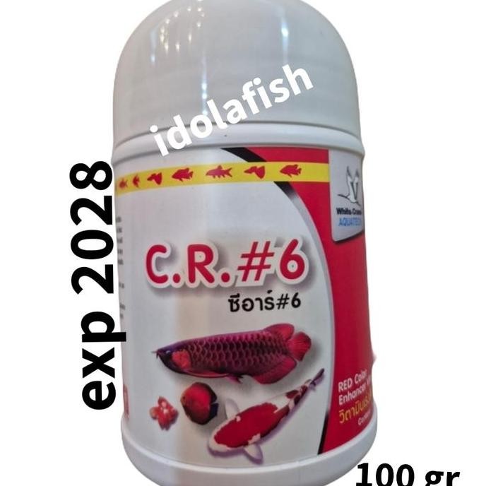 Terlaris Cr6 Color Rich 6 Vitamin Pewarna Merah Ikan Arwana.Diskes .Louhan Dsb