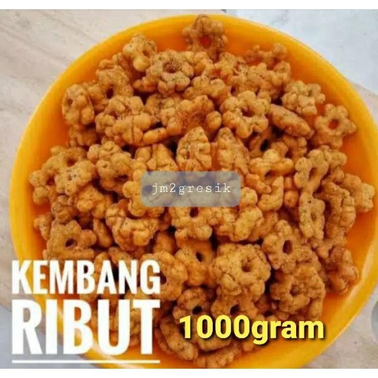 

ribut snack kembang ribut 1kg AST nUg