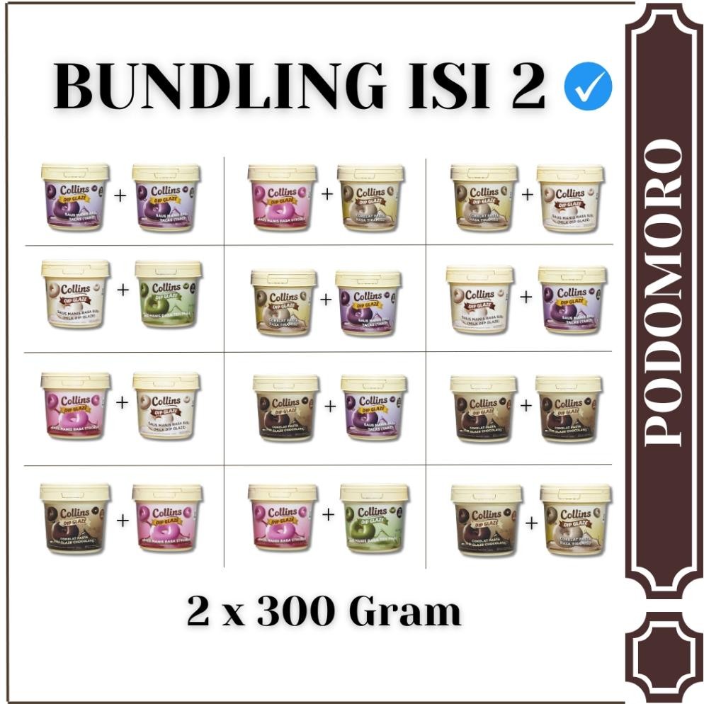 

Paket Bundling isi 2 Selai Collins DIP GLAZE 300 gr All Varian AST nUg