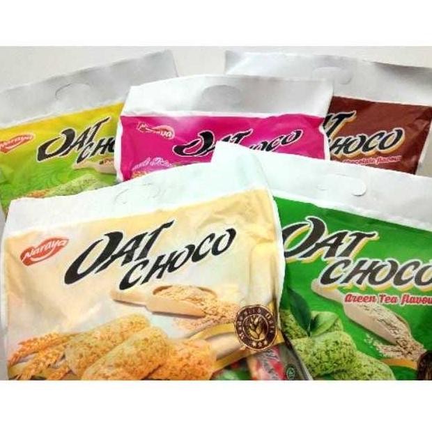 

Naraya oat choco 400gr varian Vanila Greentea Strwberry AST nUg