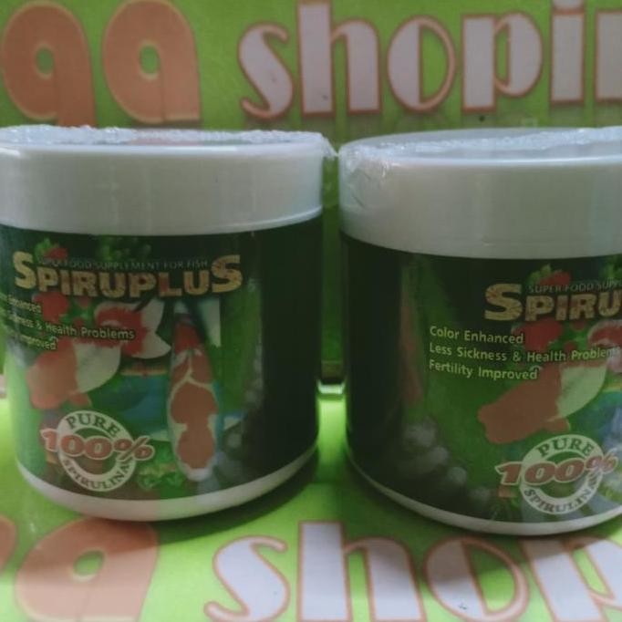 

Terlaris Spiruplus Super Food Supplement Fish Pure 100% Spirulina Vitamin Ikan